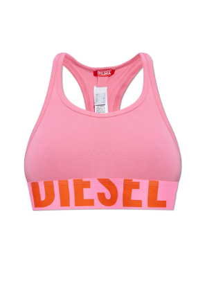 DIESEL Ufsb Race XL ブラレット Women's Sports bra with cut-off logo | Black | Diesel